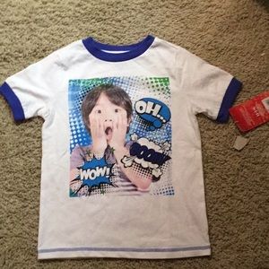 Brand new Ryan’s world t-shirt size 6Y
